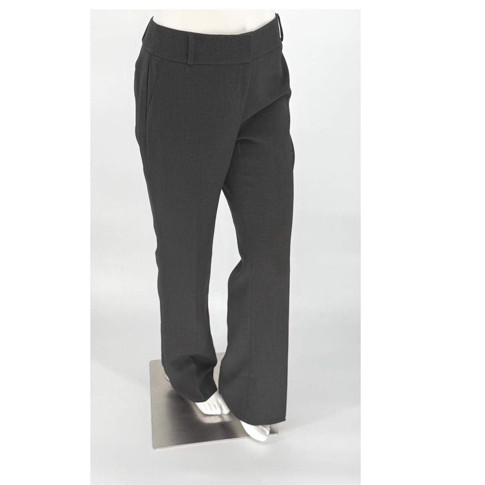 LOFT Julie Boot Cut Trousers Charcoal Gray Women's 6 Career Pants Academia 98-07 - Picture 2 of 13